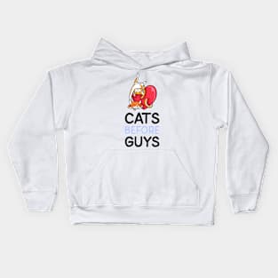 cats before guys Kids Hoodie